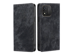 Capa De Celular Em Couro Escovado Magnético Antirroubo Rfid Para Honor X5 4g