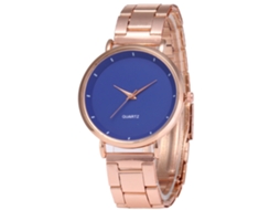 Relógio Analógico de Quartzo com Pulseira de Aço Royal Blue para Mulheres Presente Clássico
