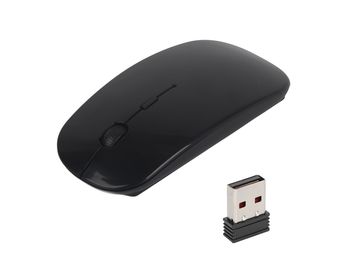 Mouse Sem Fio Slim Portátil 2.4g com Receptor Usb para Laptop Tablet Computador