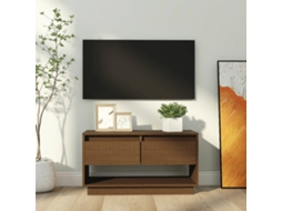 Vidaxl Móvel De Tv 74x34x40 Cm Madeira De Pinho Maciça Castanho Mel