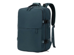 Mochila Expansível Impermeável Para Laptop De 15,6 Polegadas, Grande Capacidade, Ideal Para Caminhadas E Viagens. Mochila Unissex Azul.
