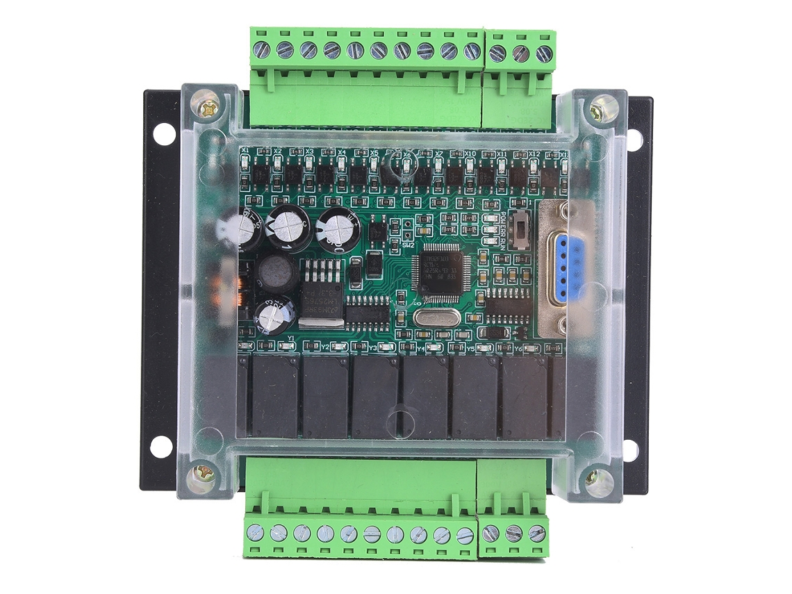 Módulo Controlador PLC FX1N 20MR com Concha Transparente
