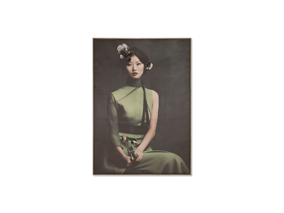 Pintura HOME ESPRIT Verde Oriental 103 x 4,5 x 143 cm