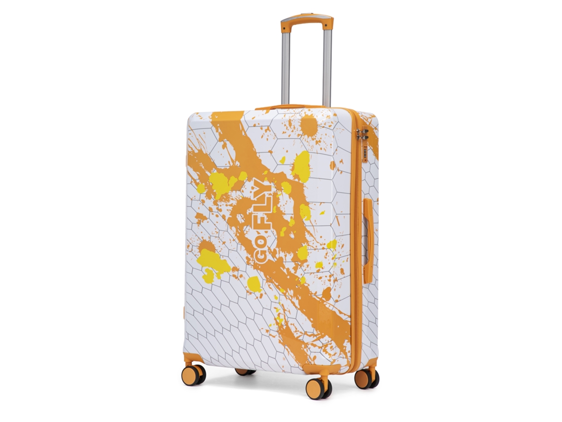 Mala De Viagem De 28 Polegadas Com Rodas Giratórias, Para Uso A Bordo, Com Estampa E Cadeado De Combinação .