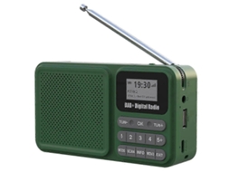 Rádio Digital Portátil Dab Movido A Energia Solar Szrg A S 506 Com Bluetooth E Fm Olysi Shop