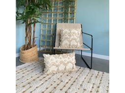 Capa de Almofada MEVAK LIVING Branco (Algodão - 45x45 cm)