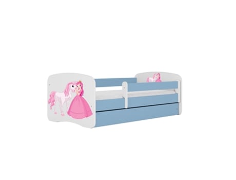 Cama 140 X 70 Cm Kocot Kids Com Gaveta E Colchão Babydreams Princess And Horse Blue