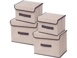 EIOORORRIY Caixas De Armazenamento dobráveis (pack De 4)