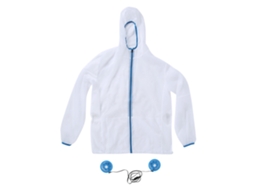 Camisa Proteção Solar Vento Forte Seca Rápido Branco XL 7.4v