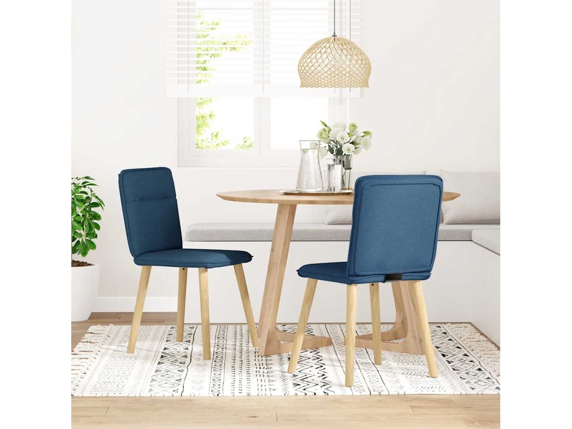 Maison Exclusive - Cadeiras De Jantar 2 Pcs Tecido Azul