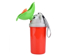 Urinário Portátil Para Bebê Urso Infantil Upgrade Anti-vazamento Anti-odor Para Viagem Carro Camping Vermelho