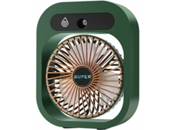 Ventilador de nebulização portátil recarregável USB com 3 velocidades para camping, casa e mesa Cxc