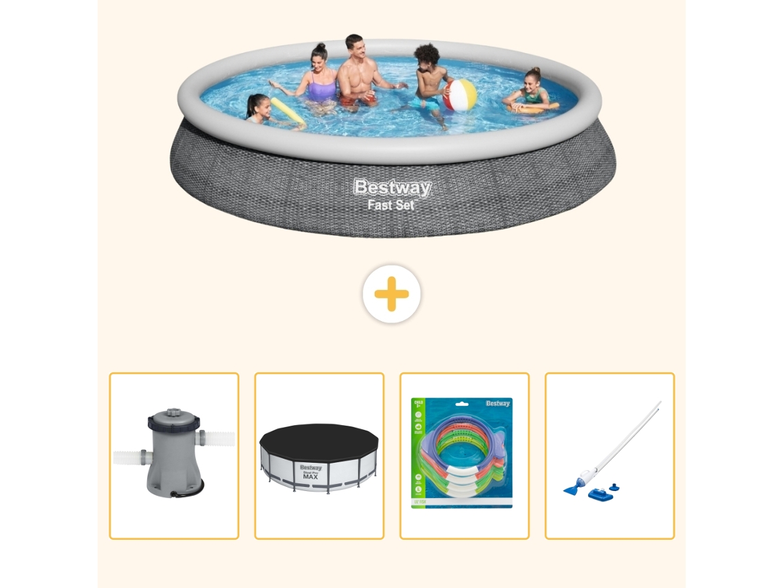 Bestway Piscina Bestway Fast Set Redonda - 457x84 Cm - 5-peças S269