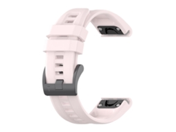 Lurelia Pulseira De Silicone Substituição, Compatível Com Garmin Fenix ​ ​ ​ ​ ​ ​ 7x/ Solar/ 6x (26 Mm), Rosa ()