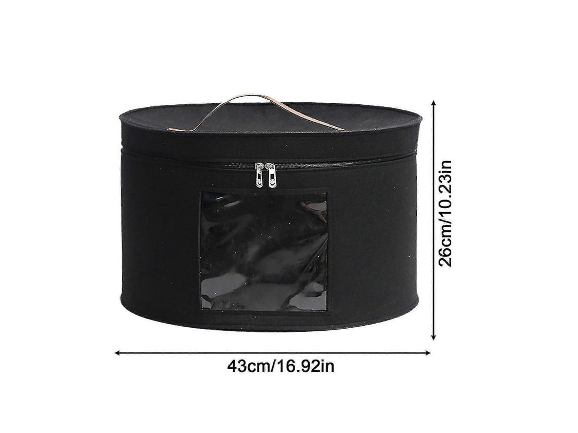 Caixa De Armazenamento De Chapéu Dobrável Com Janela Para Chapéus Masculinos E Femininos Olysi Shop