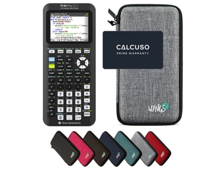 Calcuso Pacote Básico Cinza Claro com Calculadora Grafica Ti-84 Plus Ce-T Python Edition TEXAS INSTRUMENTS
