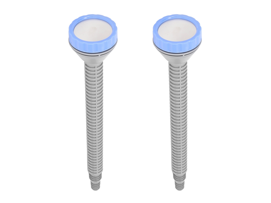 Peças Bico De Mangueira De Rega Aço Inox Vário Jato Jardim Irrigação Cinza Azul