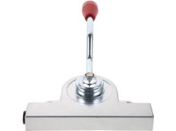 Acelerador Manual Em Metal Prateado Com Controle Preciso.