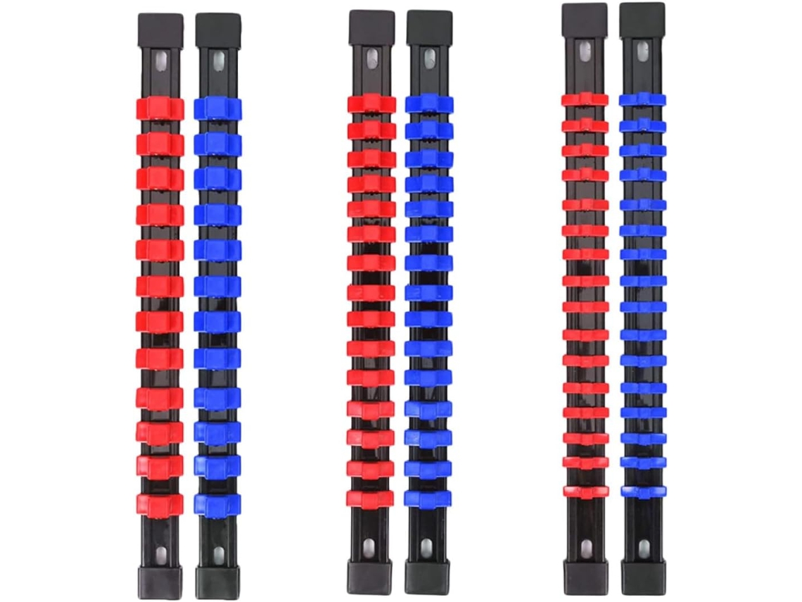Suporte Para Soquetes De 6 1/4, 3/8 E 1/2 Polegadas Para Caixa De Moedas De Plástico.