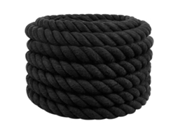 Vidaxl Corda De Algodão 60 Mm 5 M Preto 100% Algodão