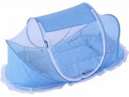 Tenda De Berço Para Bebê, Tenda De Praia Pop Up Em Tela Para Bebê Com Travesseiro E Cobertor, Não Requer Montagem, Azul