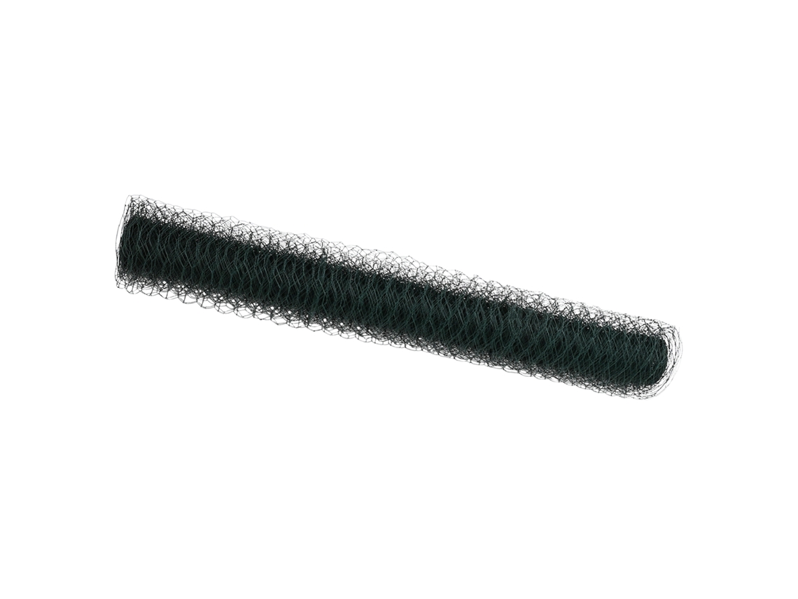 Conjunto 1 Cerca Hexagonal Vidaxl Verde Pvc (1 X 100 M)