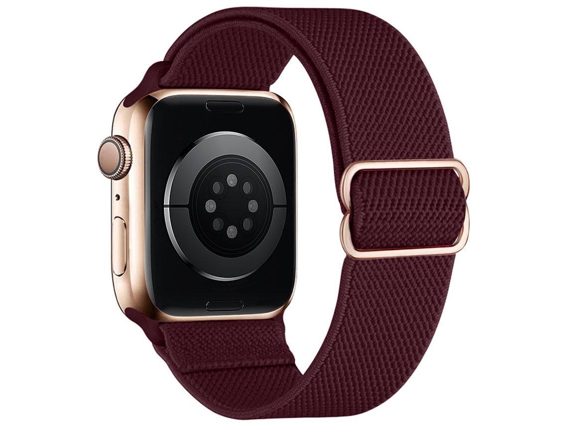 Bracelete Para Apple Watch 42/44/45/46/49mm Vermelho Escuro Cuich
