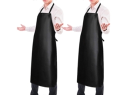 Conjunto De 2 Aventais Impermeáveis De Vinil Pu, Aventais De Chef De 40 Polegadas Para Homens, Avental De Trabalho Químico Resistente