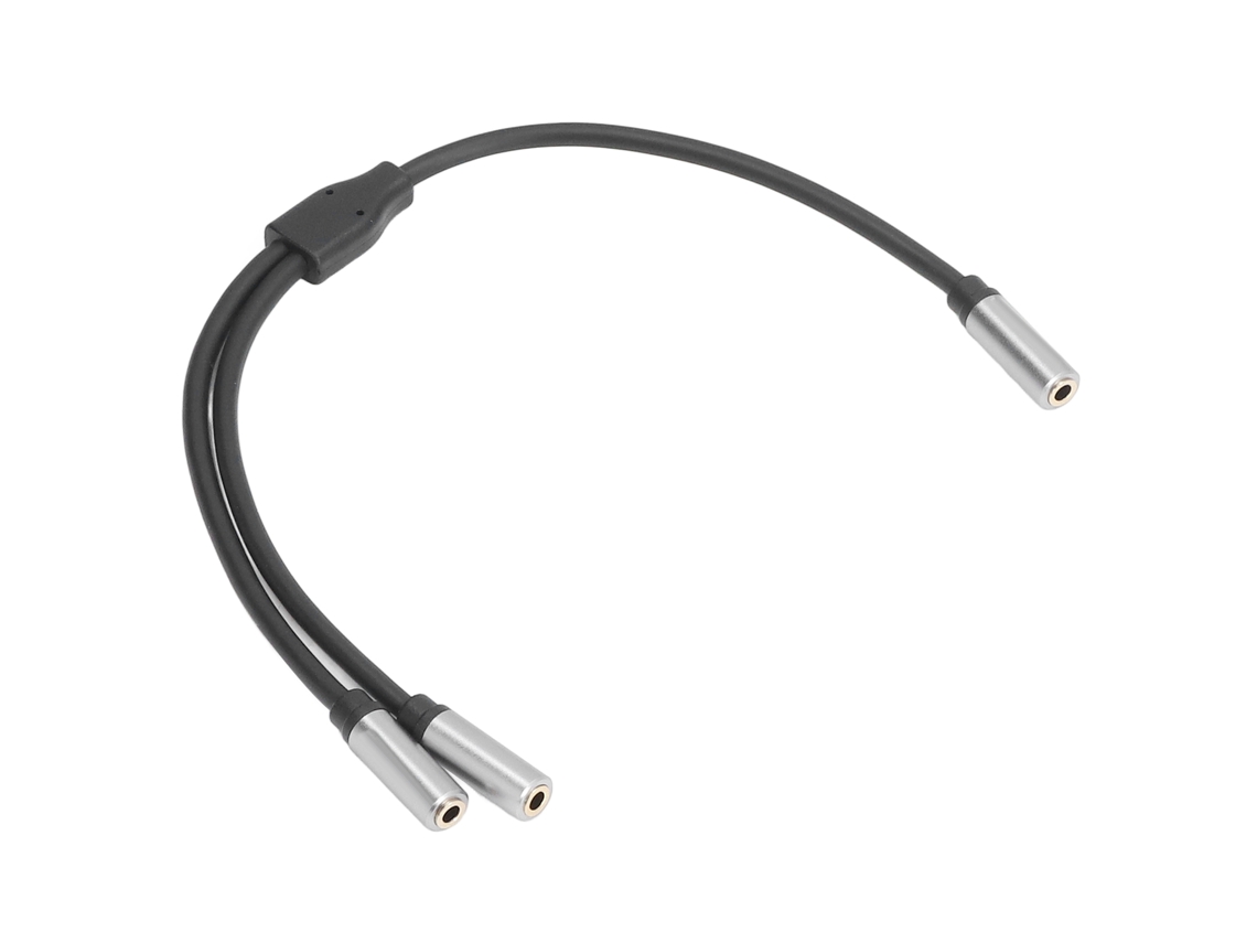Cabo adaptador estéreo HiFi de 3,5 mm fêmea para 2 rca macho, 30 cm | S/MARCA