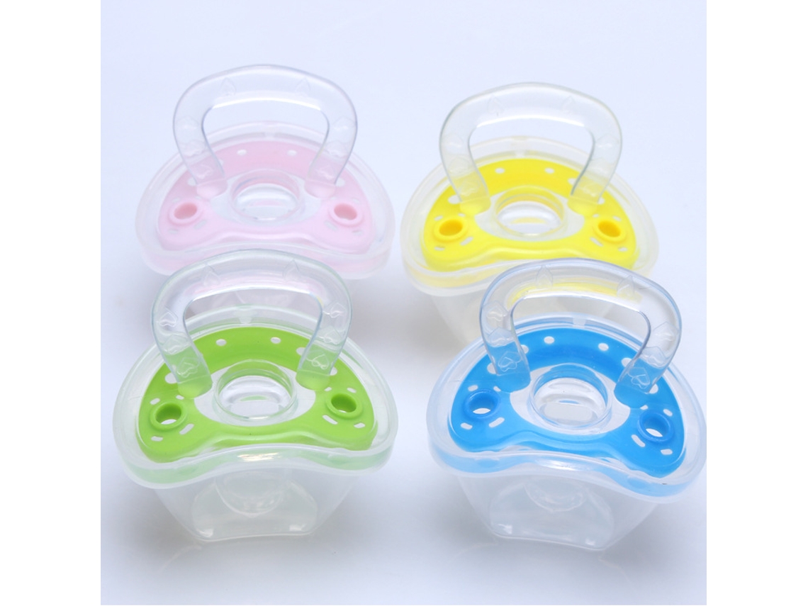 Chupeta Silicone Para Bebés 6m+,plana, Bpa Free(4 Peças) Hexinyigjly