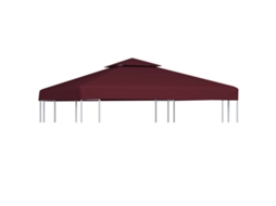 Vidaxl Cobertura Gazebo C/ 2 Camadas 310 G/m² 3x3 M Bordô