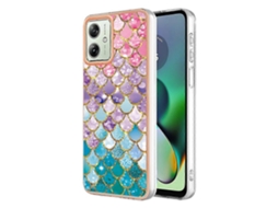Capa Para Celular Motorola Moto G54 Em Tpu Com Revestimento Eletrolítico Imd
