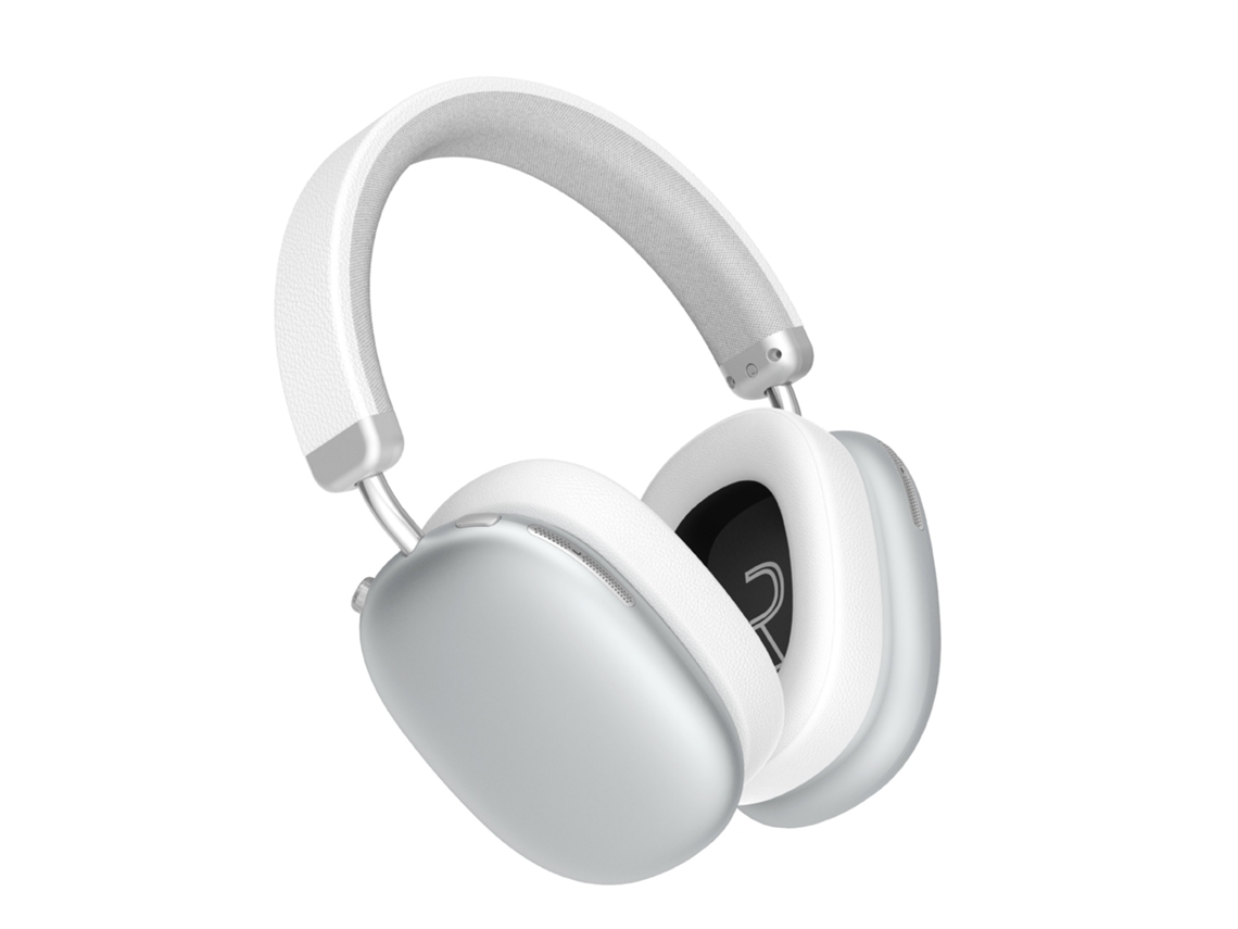 Auriculares Over Ear Populares Com Cancelamento Ativo De Ruído, Almofadas Magnéticas Destacáveis E Bateria De Longa Duração Ls11 Prateado. Sfushos