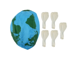 Mali bola Inflável de Têxto Nylon e Látex para Crianças Brincadeiras Ao Ar Livre Praia Bola da Terra