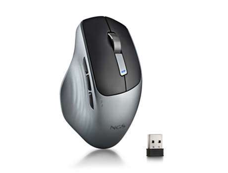 Mouse semi-fio multimodo recarregável Lush RB, 2,4 GHz, Bluetooth 5.0, Bluetooth 4.0. Silencioso. 800/1000/1600 DPI. Para destros. Cabo de carregamento USB-C.