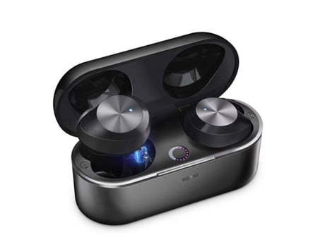 Fones de ouvido Bluetooth sem fio Fones de ouvido intra-auriculares sem fio Bluetooth IPX7 à prova dágua TWS Fones de ouvido esportivos com carre TD
