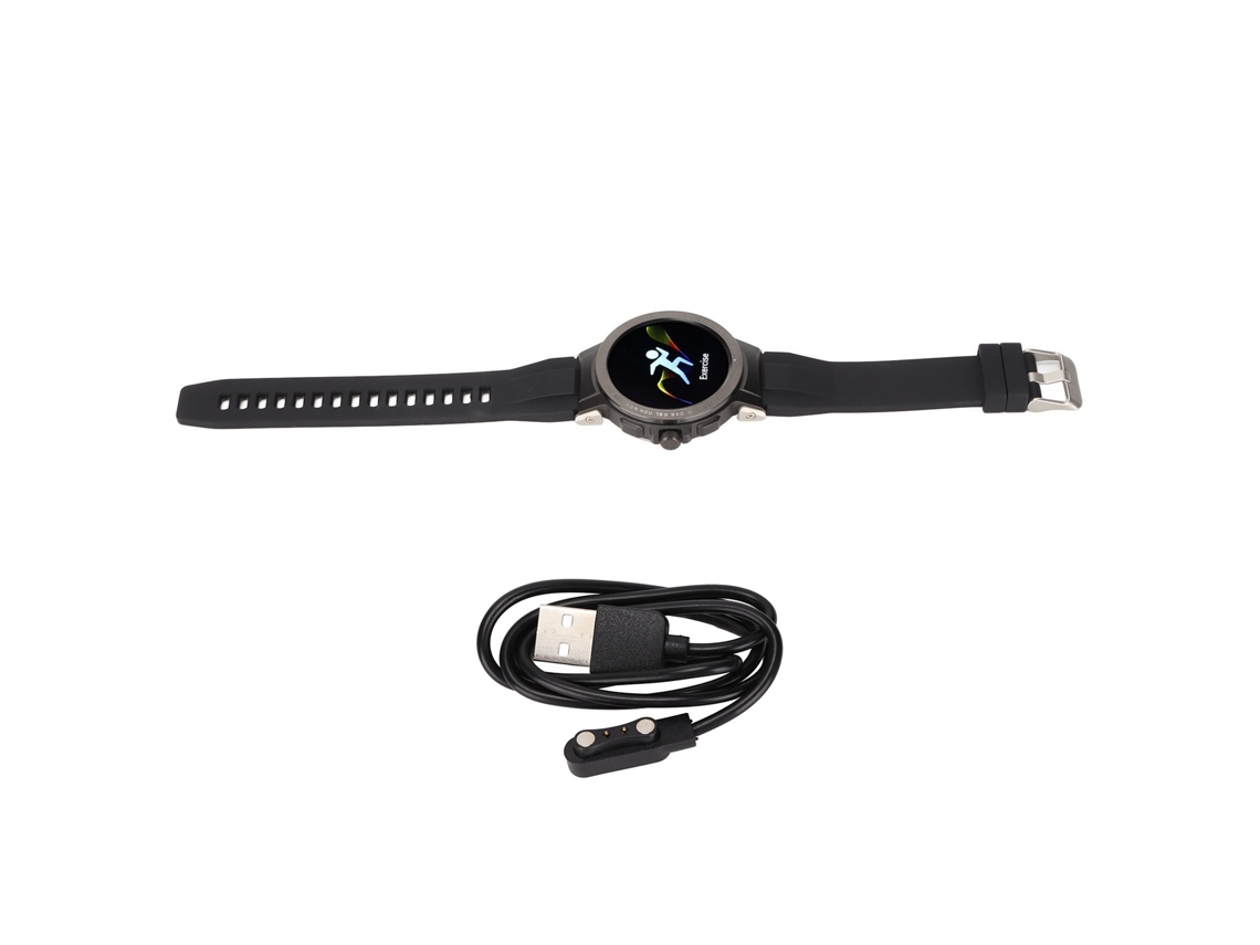 Aetheria relógio Inteligente E19 Tela Ips 1.28 Polegadas Resistente À Água Ip68 Monitoramento de Sono Preto