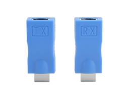 Adaptador Sinal Hdmi Macho Para Rj45 Fêmea Extensor Transmissor Receptor