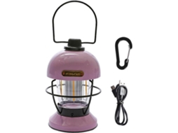 Luz De Acampamento Led Vintage Clássica Recarregável Para Viagem, Gaiola Para Caminhada Ao Ar Livre, Lâmpada Regulável Aquaforge (preta)