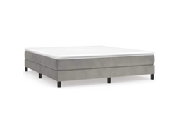 Box Spring Bed Frame, Box Spring Bed Frames Vidaxl Cinzeto Veludo (180 X 200 Cm)