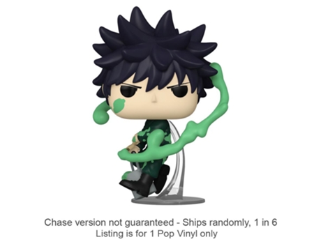 Figura Funko JUJUTSU KAISEN Megumi Pintura Exclusivo EUA Pop! Chase 1 em 6