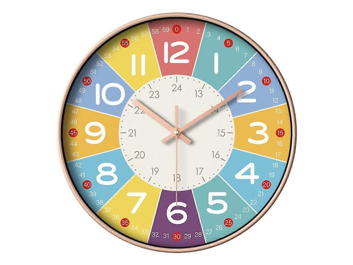 Relógio de Parede para Educação Infantil, 30 Cm, Decorativo Eletrônico Ca Sa. GOKOCO