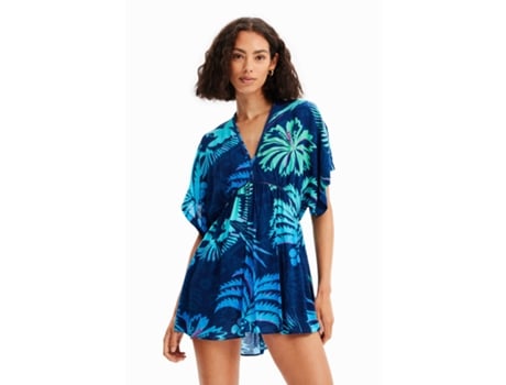 Vestido de Mulher DESIGUAL (XL - Azul)