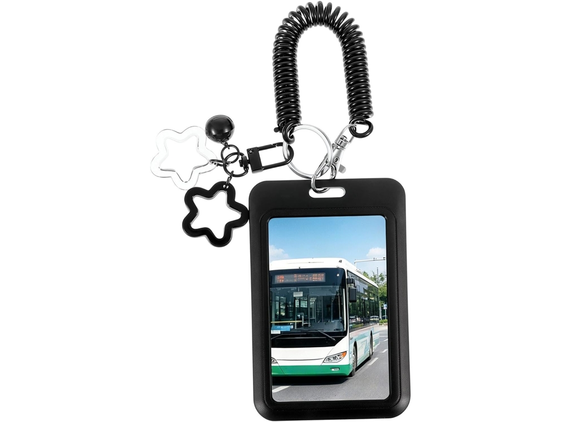 Porta Cartões Retrátil Feminino, Ideal Escritório, Escola, Viagens, Férias, Compras, Deslocamento Diário E