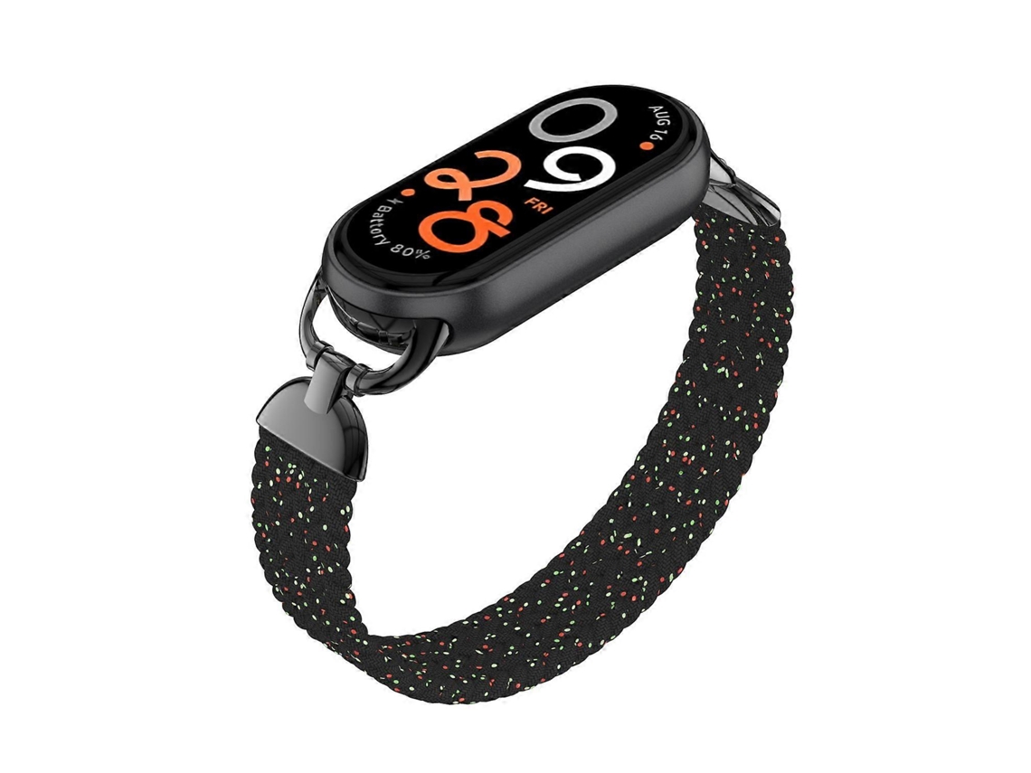 Pulseira De Nylon Trançado Com Um Único Pino Metálico Para Xiaomi Smart Band 10/9/8