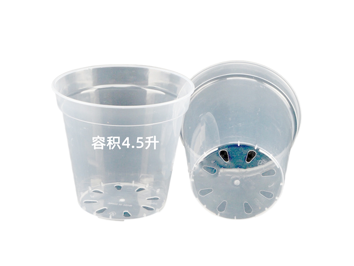HYMNORA Vaso Transparente Para Orquídeas, Plástico Resistente