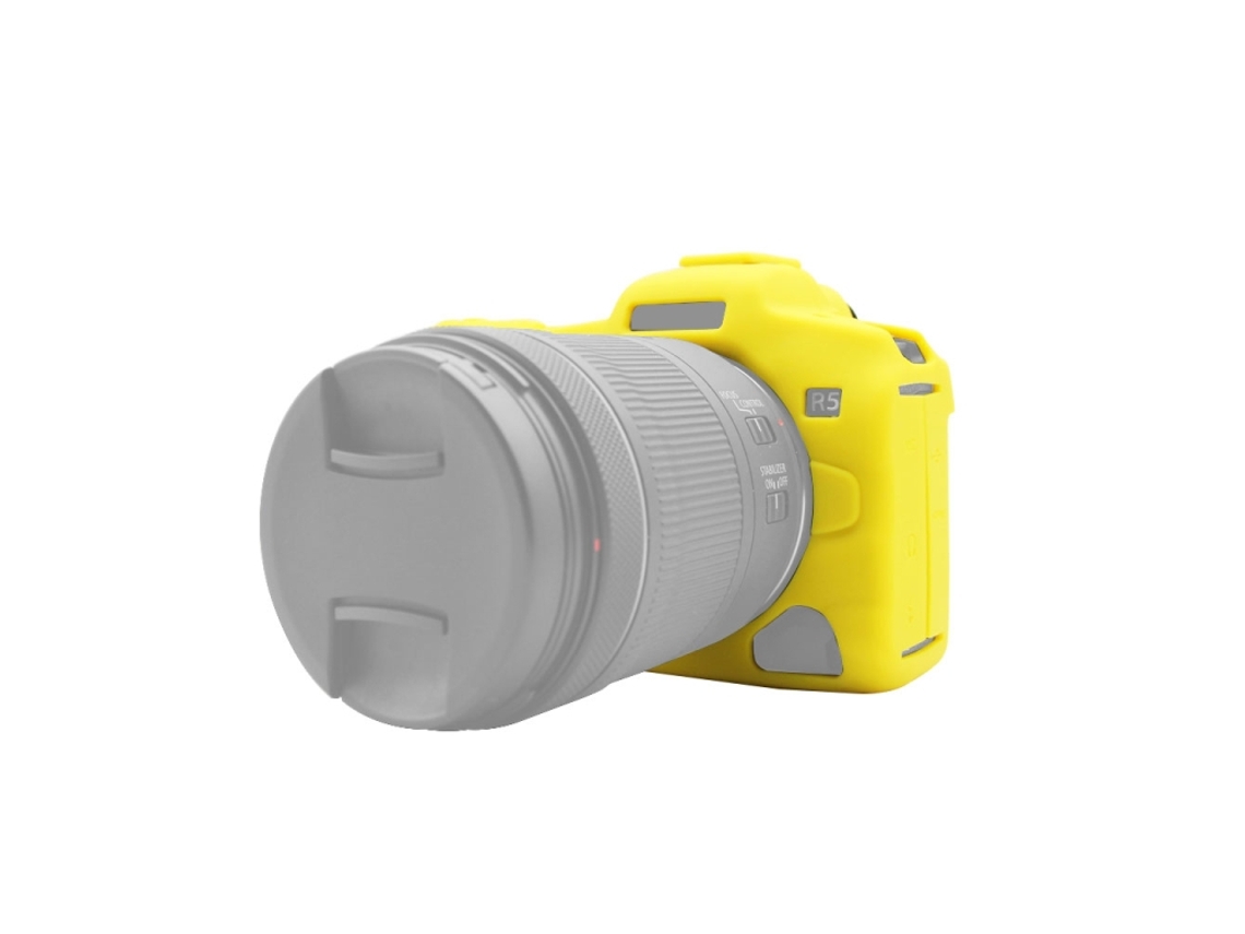 Capa Protetora de Silicone Suave para Canon Eos R5 Amarelo XIAOMOYU