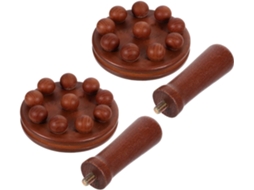 Conjunto De Escovas Massagem Madeira 2 Peças Escova Para O Corpo, Pernas, Braços E Mais Adequado Para Toda A Família