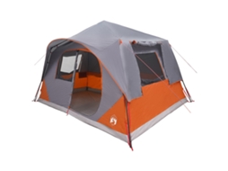 Conjunto 1 Barraca De Camping Vidaxl Cinzento Poliéster (365 X 380 X 200 Cm)
