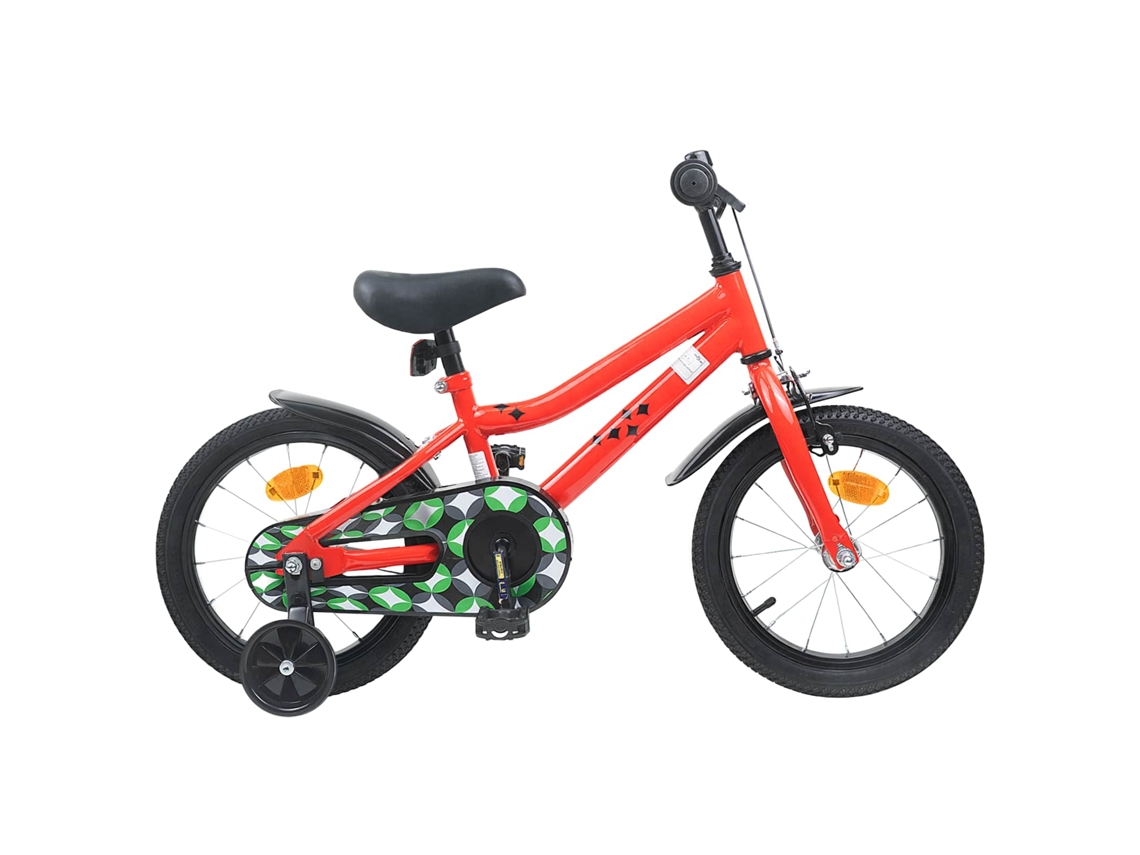 Vidaxl Bicicleta Infantil 12 Polegadas Para 2-4 Anos Vermelho